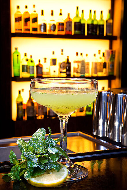 Cocktailbar Gelbes Haus Nürnberg: Eigenkreation Schorsch. Foto: Gelbes Haus